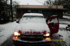 sneaux on the truck