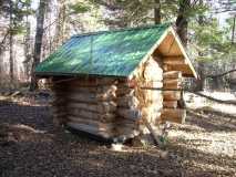 Deer camp outhouse
