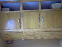 Oak interior cabinets