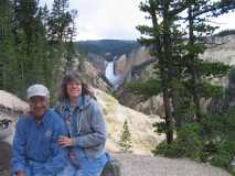 Donna and I at Yellowstone Canyon summer 2006