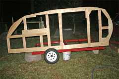 open frame on trailer