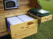 double ice chest & stove