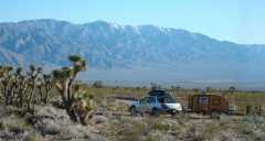 Camping near St. George, Utah amongst the joshua trees