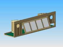 SolidWorks Model of Cabin Rear Cabinet w/Picture Frame Door