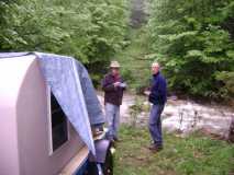campsite on the creek