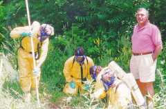 that seems like an awful lot of protective gear for such a small clorine gas leak