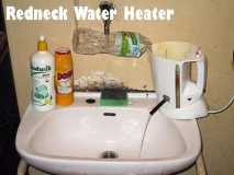 Redneck hot water heater