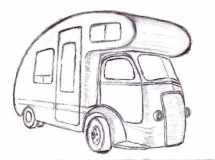 1937 IH COE Teardrop Motorhome Concept