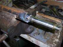 Welding axle stubs