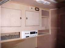 rear cabinets with radio & outlets