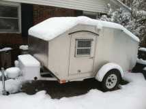 Snow on Camper