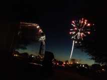 Fireworks after C-ville RWB Fest