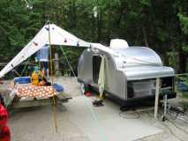 our campsite at the Wagon Wheel Campground, Door County