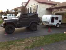 Jeep and trailer