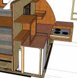 Fridge with side vent