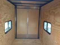 5x10 Covered Wagon Enclosed Trailer with Windows XaOvTb