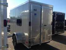 5x10 Covered Wagon Enclosed Trailer with Windows IwxJin