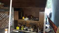 Galley Cabinets Stained