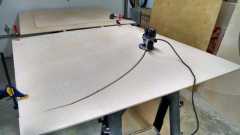 Router cutting additional sidewall panels
