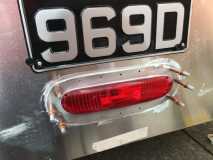 fog light and frame fitted