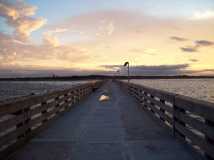 Fishing pier at sunset.....