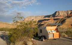 Camping at the Virgin River gorge campground â€“ Cedar Pockets.