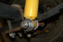gas shock mounting spot to springs on tear