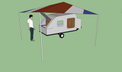 Awning with Trailer