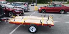 Clamped PLywood at HD parkinglot