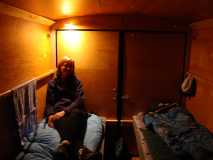 Beds set up, 10W halogen lights, Oak Rail -10C PH Lk Oct1209.jpg