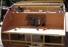 Kitchen cabinet facing applied