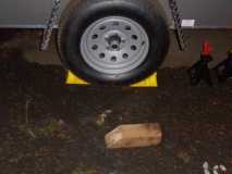 Wheel Chocks for parking-see old one in foreground