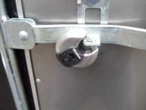 Lock-note plastic slider to keep lock dry