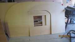 Outer panel with door and window cut out