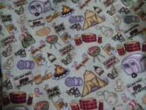 Flannel camping fabric