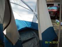 inside view of side tent