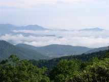 View from the Pisgah Inn in the morning