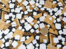 S'mores fabric for pillowcases and curtains.