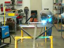 Chris C. doing the welding