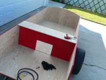 redwashed the exterior - dog door in bulkhead is for battery