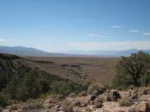 End of the Hickison petroglyph hiking trail