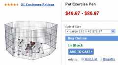 Exercise pen for Princess