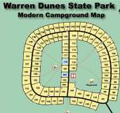 Warren Dunes Campgrounds Map - Northern Loop