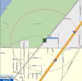 Garmin Map for Warren Dunes -  one half mile radius