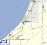 Garmin Map for Warren Dunes -   5 mile radius