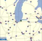 Garmin Map for Warren Dunes - 200 mile radius