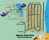 Algonac State Park Campsite Map