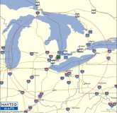 Garmin Map for Algonac - 250 mile radius