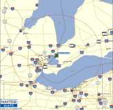 Garmin Map for Algonac - 100 mile radius