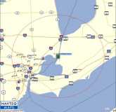 Garmin Map for Algonac -  50 mile radius